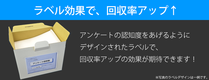 ラベル効果で、回収率アップ↑