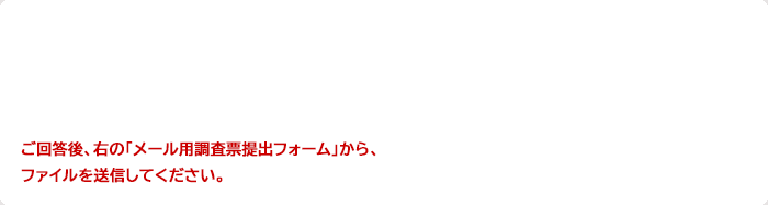 メール用調査票のダウンロード